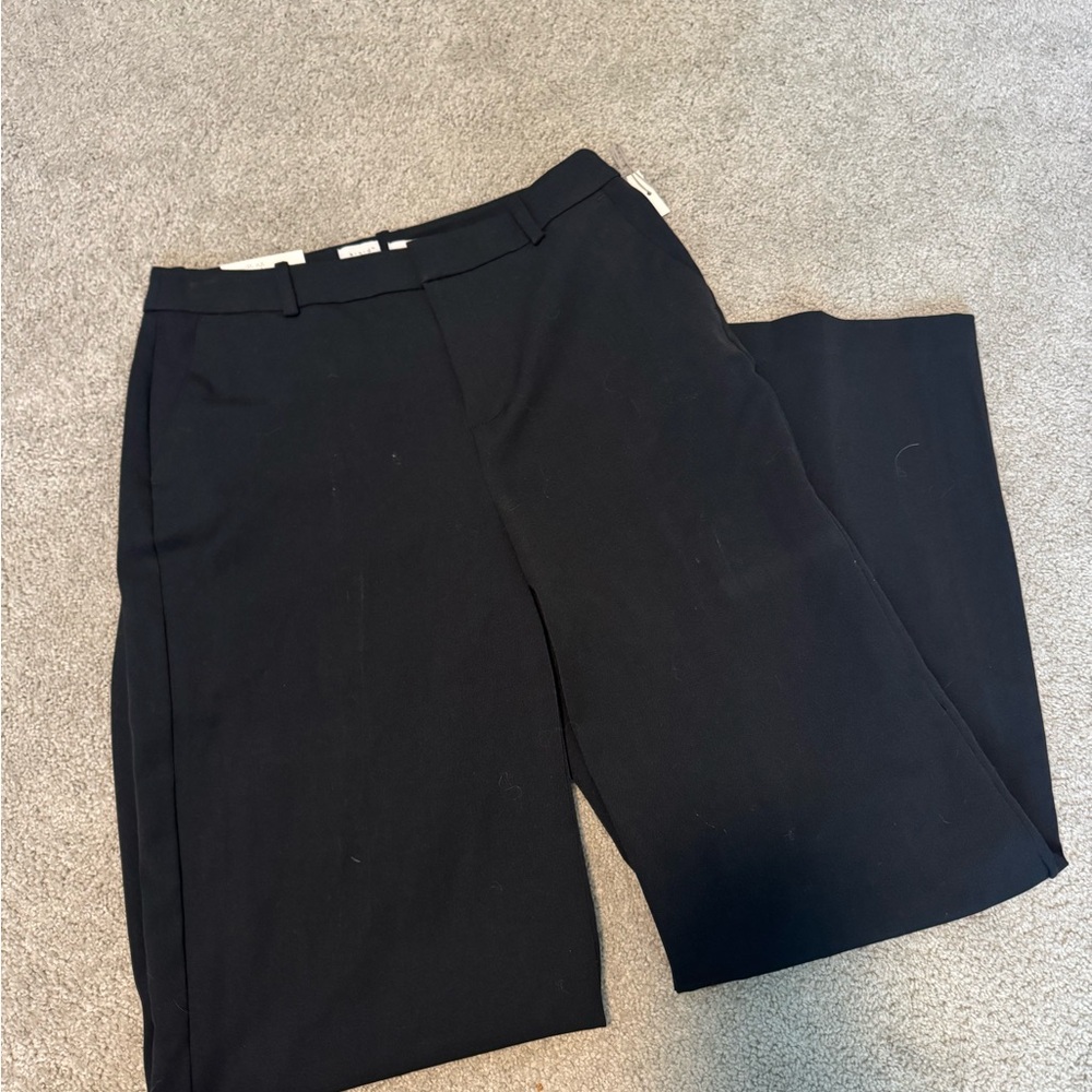 A New Day Black Wide-Leg Trousers NWT